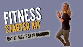 DAY #17 FITNESS STARTER KIT CHALLENGE MOVIE STAR RUNNING | #fitover40 #cardioathome #fitnessbeginner