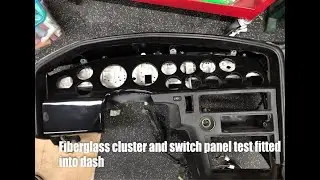 1987 toyota supra fiberglass gauge cluster and bonus panel (for aftermarket gauges)
