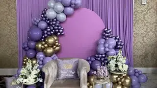 Balloon Garland Tutorial | Bridal Shower 💍 | Chiara Backdrop | How to | DIY