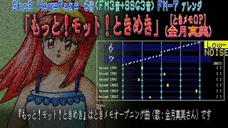 [LN][6音]「もっと!モット!ときめき」FM-7 HGPLAY (Sho8 HP FM+SSG 6音アレンジ) ときメモオープニング(歌:金月真美さん)[YM2203 FM音源]