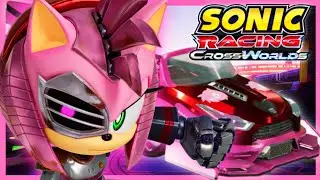 Rusty Rose with the Cyborg Enhancer Car in Sonic Racing: CrossWorlds