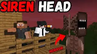 SIREN HEAD in Minecraft 🚨! Horror video in hindi