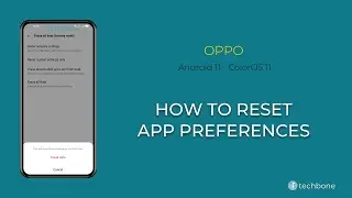 How to Reset App preferences - Oppo [Android 11 - ColorOS 11]