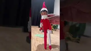 Bella the Elf already has an injury on day 2! 🤣 #elfontheshelf #elfontheshelfideas #elf #foryou