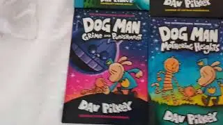 My captain underpants,dog man,cat kid books 