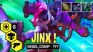 JINX is crazy this patch | 6 REBEL | TFT 10.13 | TFT Galaxies | Teamfight Tactics | LoL