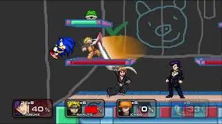 Super Smash Flash 2 v.0.9b - Josuke Higashikata Gameplay (MOD)