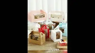 Cupcake Cup Cupcake Packing Box 124612 portable chaff cups with windows Ma Fen egg tarts