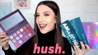 SHOP HUSH HAUL + (closed) GIVEAWAY | Best Affordable Palettes?! | Jackie Ann