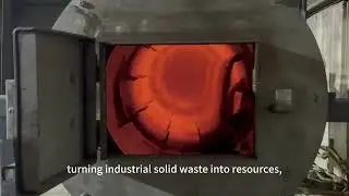 Live footage of 800℃ high-temperature calcination of tungsten slag.#industrial 