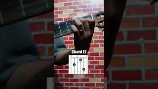 Chord E7 | E dominant 7 | E dom 7.