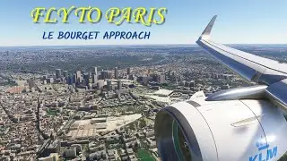 Paris-Orly Airport to Le Bourget Airport Paris Short Flight | KLM A320 | MSFS |