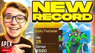 MY NEW KILL RECORD! 6600 Damage 26 Kills in Apex Mobile!