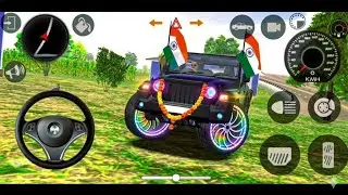 Best' graphics car games for Android in Play store 💀 modified mahindra indian black🖤Thar😈#automobile