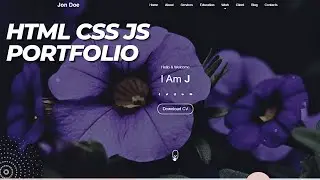 HTML CSS JS Portfolio website ( VERY EASY ) with Typing effect