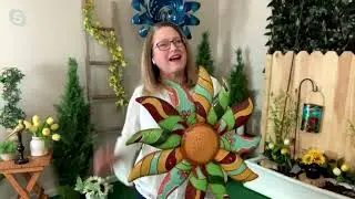 Plow & Hearth Metal Talavera Flower Wall Art on QVC