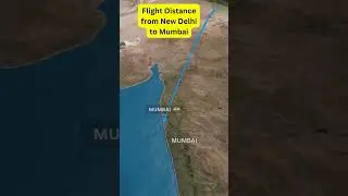 distance from new delhi to mumbai #flightdistance #travel mumbai