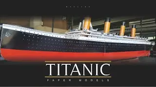Detail parts RMS Titanic A3 Printed Paper Models ASMR #DIY #Papermodels #Papercraft #Papertoy