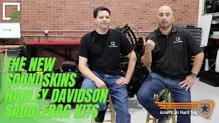 SoundSkins Global x American Hard Bag │New Saddlebag Sound Deadening Kits for Harley Motorcycles