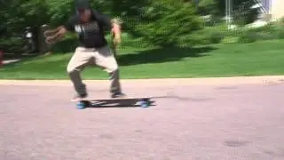 Varial Kickflip on a Longboard (Super Shaka)