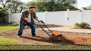 LawnMaster TE1318W1 Corded Electric Tiller 13.5-Amp 18-Inch Orange