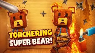 WHEN SUPER BEAR ADVENTURE CHARACTER MEETS KICK THE BUDDY&hellip; TOTAL TORTURE 😈🔥
