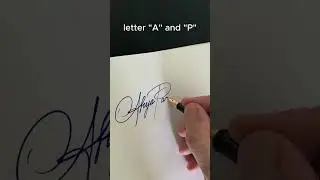 How to write the letter&ldquo;A