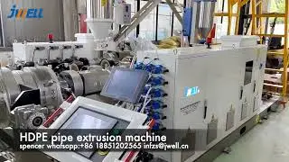How to operate plastic pipe extrusion line | HDPE Pipe extrusion machine | Jwell Machinery
