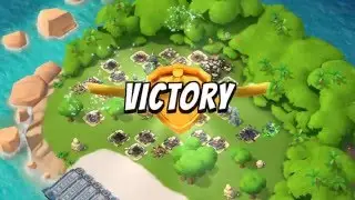 Boom Beach Terror 5 attack with Tank and Medics (TMEDs)