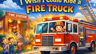 Fire Truck Song for Kids | I Wish I Could Ride a Fire Truck | Fun Firefighter Nursery @CoComelon