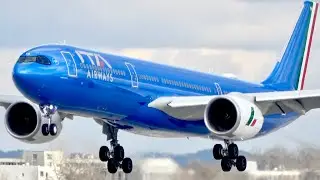 (4K) BEST LOOKING LIVERY! ITA Airways Airbus A330-900NEO (EI-TYA) Arrival and Departure at Munich!