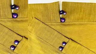 Cuff Sleeves Design Cutting and Stitching | Perfect Button Cuff Sleeve Design