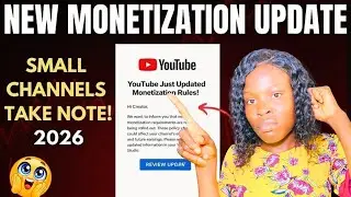 YouTube Monetization 2026: Small Channels do This NOW to Get Monetize Faster