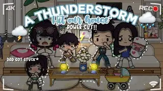 Miga World| A Thunderstorm Hit Our House *Power cut*| ⛈️⚡️😱😰✨️