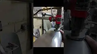 After roughing in all the shape work on the hammer I switch over to the planishing hammer to start