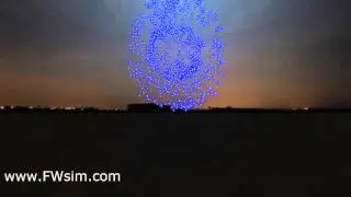 Virtual Fireworks Show with FWsim