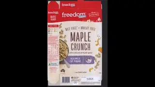 220515 freedom foods Maple Crunch with a drizzle of maple syrup