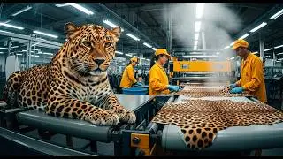 Inside the Luxury Leopard-Pattern Leather Factory | Million-Dollar Products Full Process