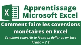 Comment faire les conversions mon&eacute;taires, Franc en dollar$