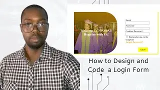 How to design and create a login form using HTML and CSS | Web Development