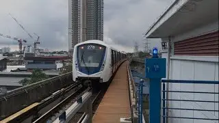 Journey on LRT Kelana Jaya Line from Dang Wangi station to Pasar Seni station 