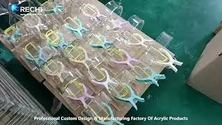 RECHI |Custom Counter Acrylic Display Factory| Clear Acrylic Headphone Retail Display Holder