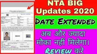NEET BIG Updates for NEET 2020,Date Extended, How To Fill Neet Online application form 2020,