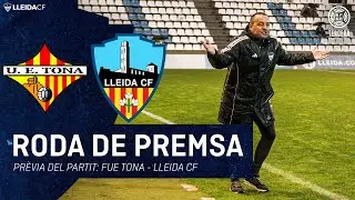 RODA DE PREMSA JORDI CORTÉS | JORNADA 19 | FUE TONA - LLEIDA CF