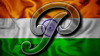 Letter Designing Using Indian flag as a Texture.....tutorial #Pixellab #kamath creations...