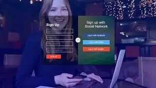 CARA MEMBUAT LOGIN DENGAN SOSIAL MEDIA | HTML & CSS Login Page
