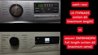 wash race #9 - LG F1496AD5 vs zanussi ZWF844B3PW - 3 hour cotton 60