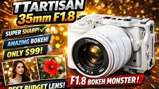 125$ Sigma killer☠️ TTartisan 35mm f1.8 budget prime lens for Sony zev10(12350inr)
