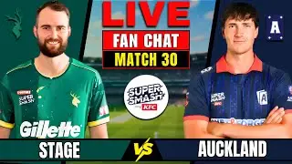 Auckland Vs Central Stags|30th T20|Super Smash 2025-26|Live Score&analysis||FAN CHAT|Discussion