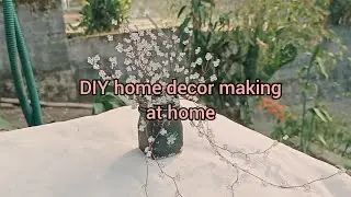 Mini Home Decor DIY ✨ Copper Wire & Beads Craft | Easy Aesthetic Decor| Anjuz vlog  #diy 